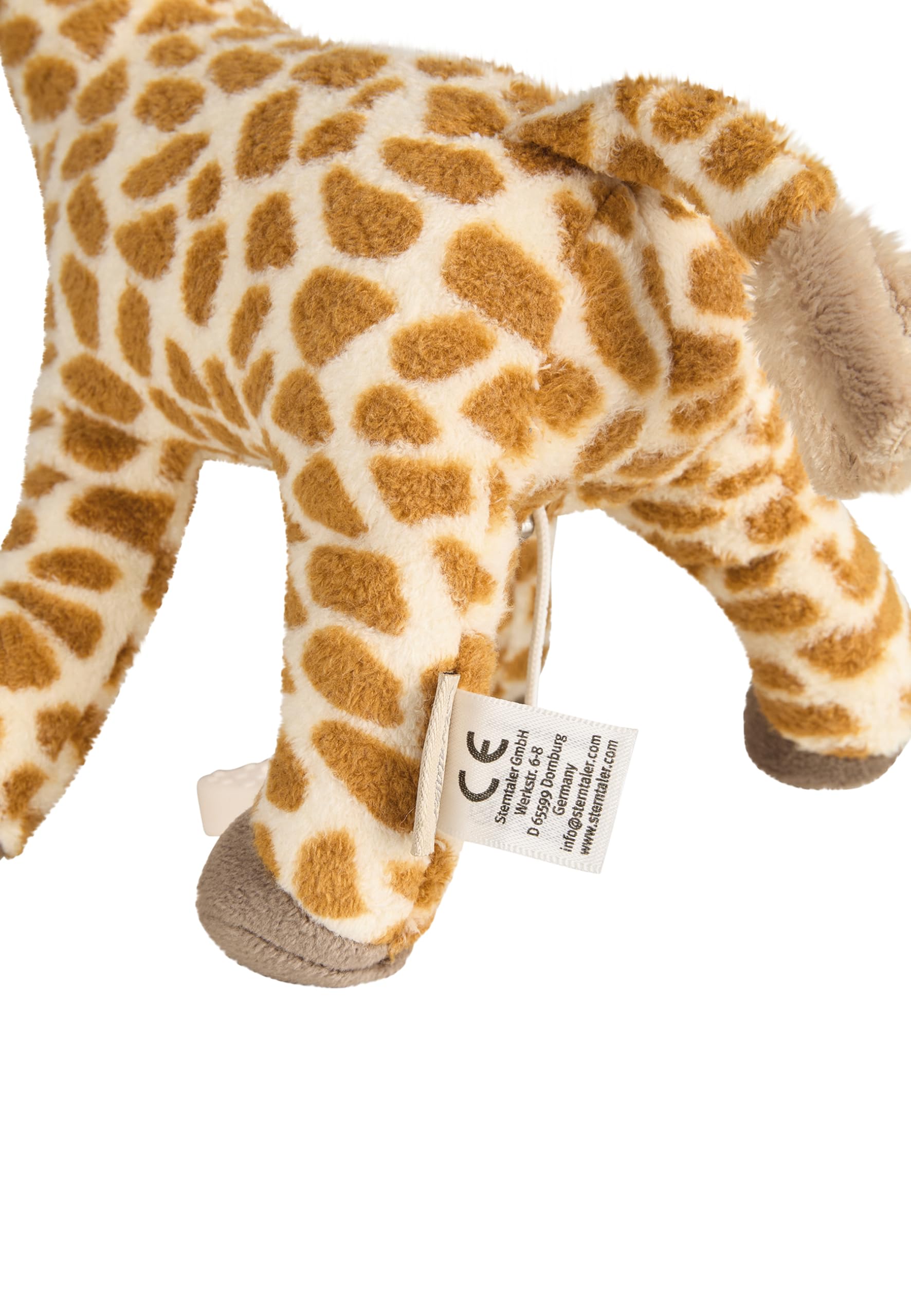 Sterntaler Carillon M Giraffe Kaya – Carillon in tessuto morbido – Carillon rimovibile – Melodia: Ninna ninna Brahms, pratica impugnatura a stella – aiuto per addormentarsi – regalo, dalla nascita