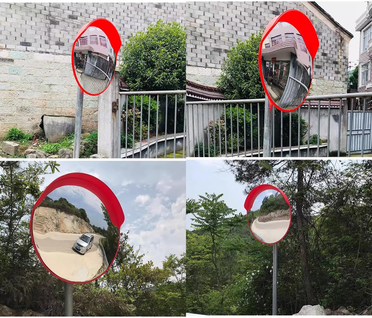 Specchio di sicurezza ampio angolo Specchio grandangolare, specchio convesso for vialetto durevole, specchio di sicurezza for vialetto, garage, parcheggio, magazzino, negozio, esterno(Indoor,75cm/29in