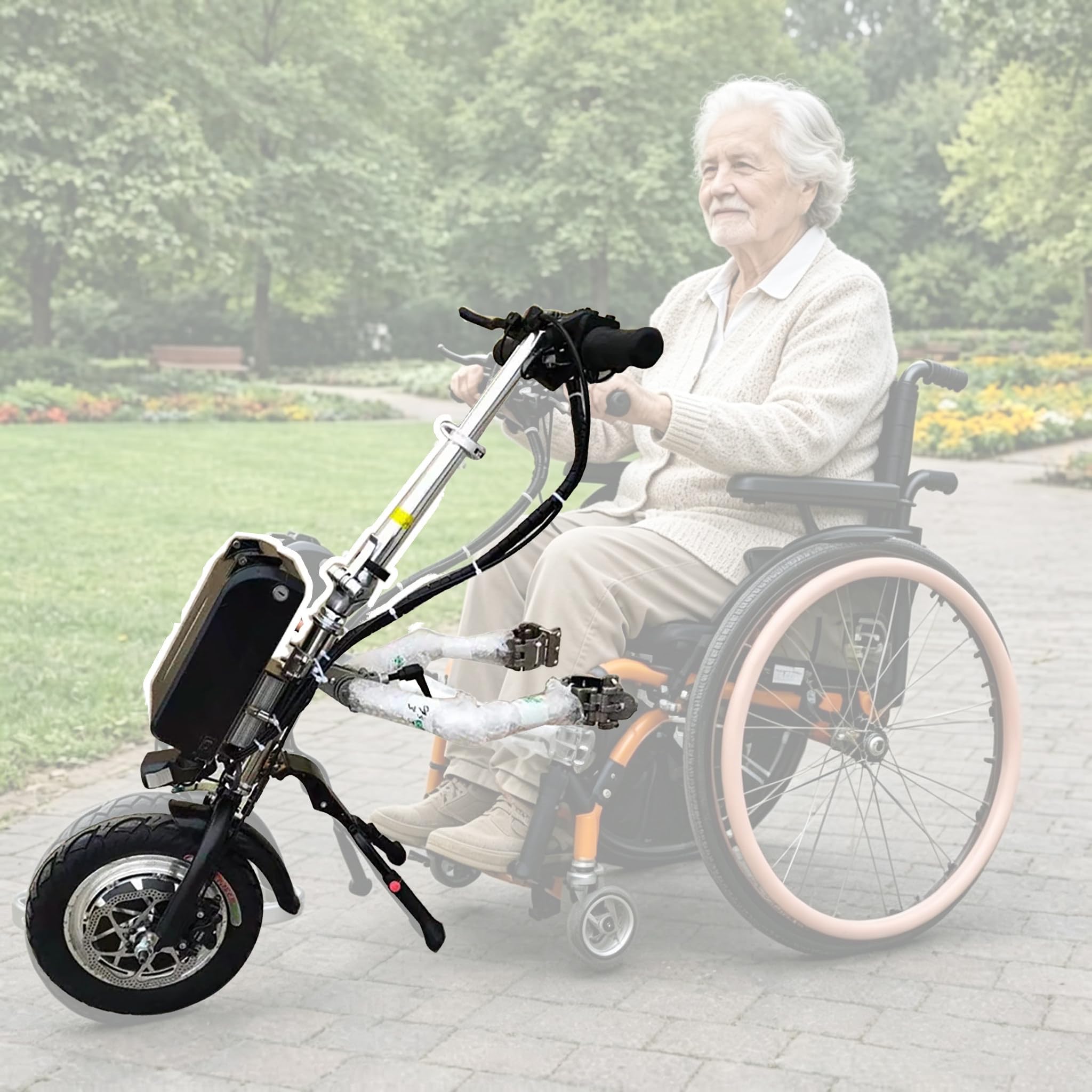 Kit Conversione Sedia a Rotelle Elettrica Dispositivo 500W