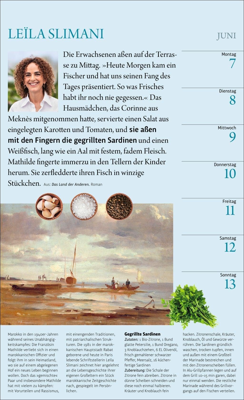 Sybil Gräfin Schönfeldts Literarischer Küchenkalender Wochenkalender 2027: Jede Woche neue Rezepte und Zitate in einem dekorativen Edition Momente ... jeder Küche - für Koch-Fans und Bücherfreunde