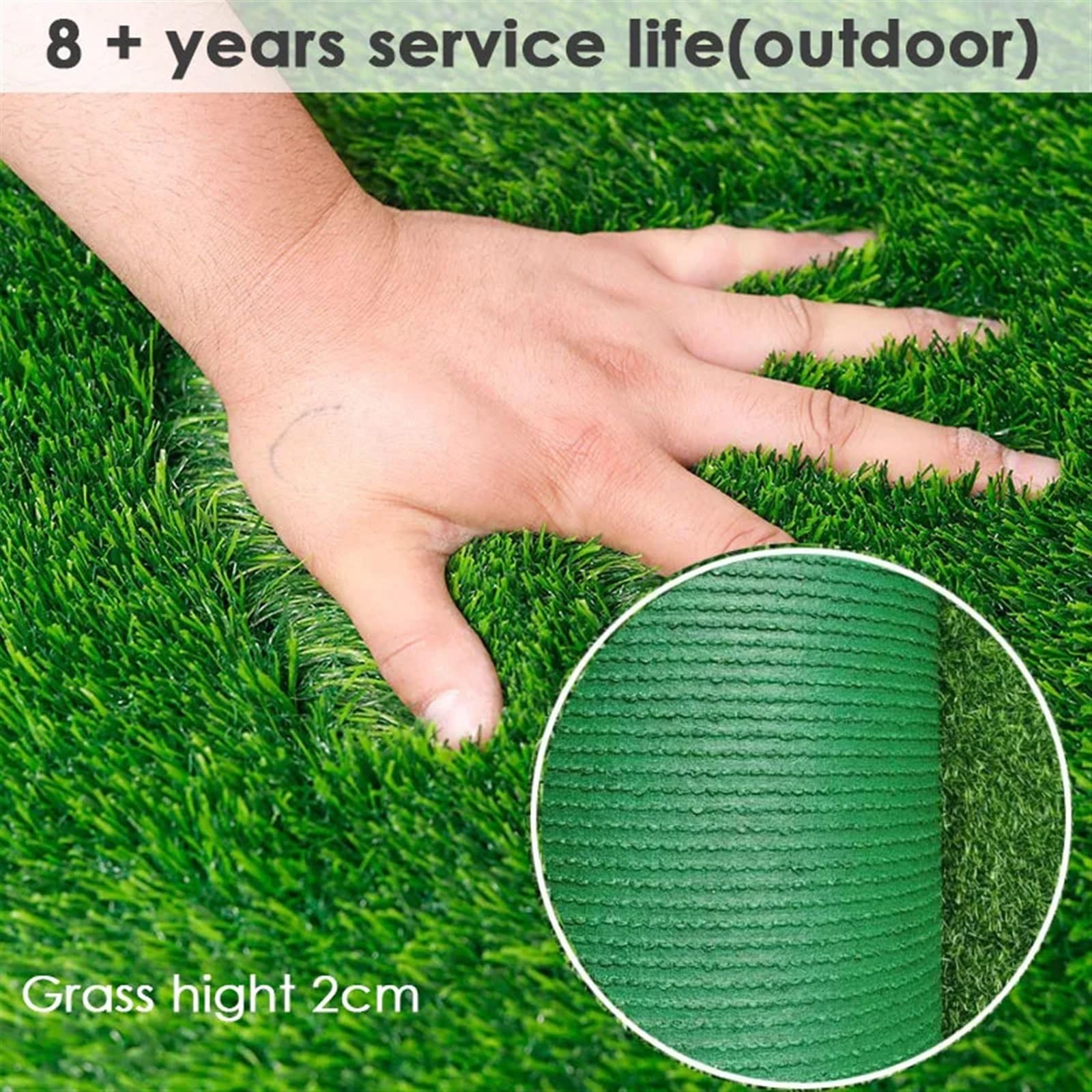 1M * 10M sztuczna murawa ogród na zewnątrz trawa syntetyczna trawnik kryty balkon wystrój dziedzińca murawa sztuczna zielona dywanik z trawy (Color : 100cmX600cm)