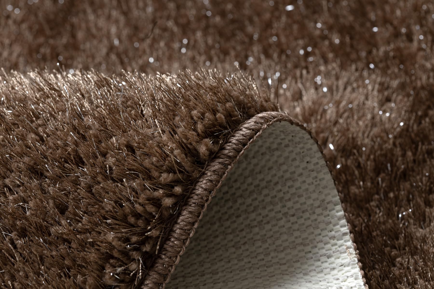 rugsx Set 2 alfombras de baño Synergy, Glamour, Alfombra baño Antideslizante, Suave y Lavable, Beige 60x100 cm