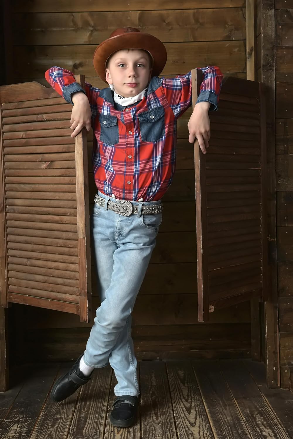 Jastore Kids Girls Boys Western Belt Cowboy Cowgirl Belts with Bling Diamond Studded and Sequin Leather Belt for Jeans - Image 6