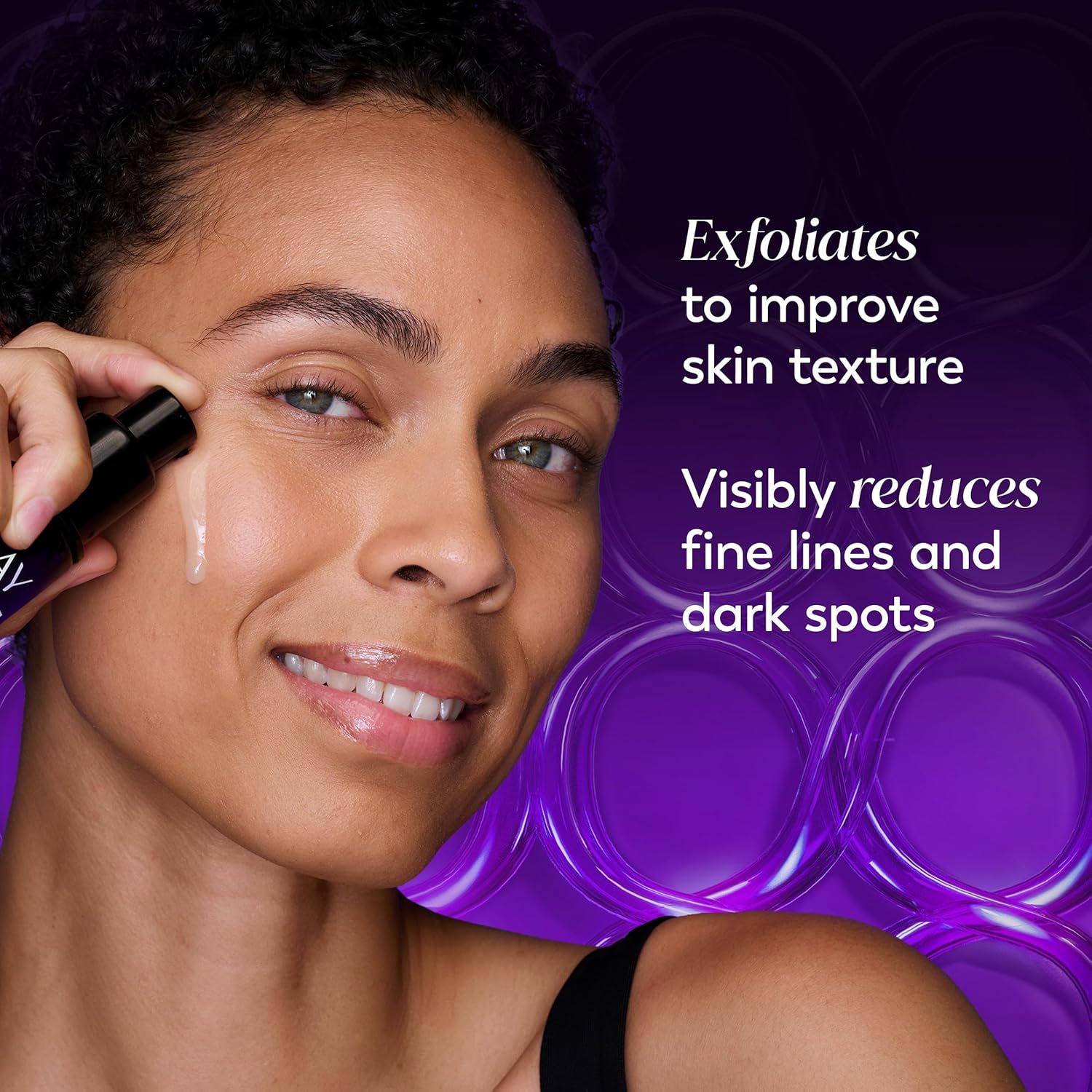 Olay Regenerist Chemical Peel for Face, Overnight Face Peel Mask, Anti-Aging Skin Care, Night Serum, For Fine Lines & Dark Spots, Fragrance-Free, Hexa-Repair Peptide & Lactic Acid, 1.0oz - Image 3