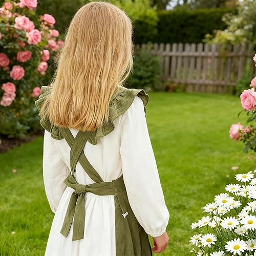 Miniatura 6 de Delantal vintage para mujer con bolsillos, delantales de chef personalizados con nombre para cocina, cocción, hornear, jardinería