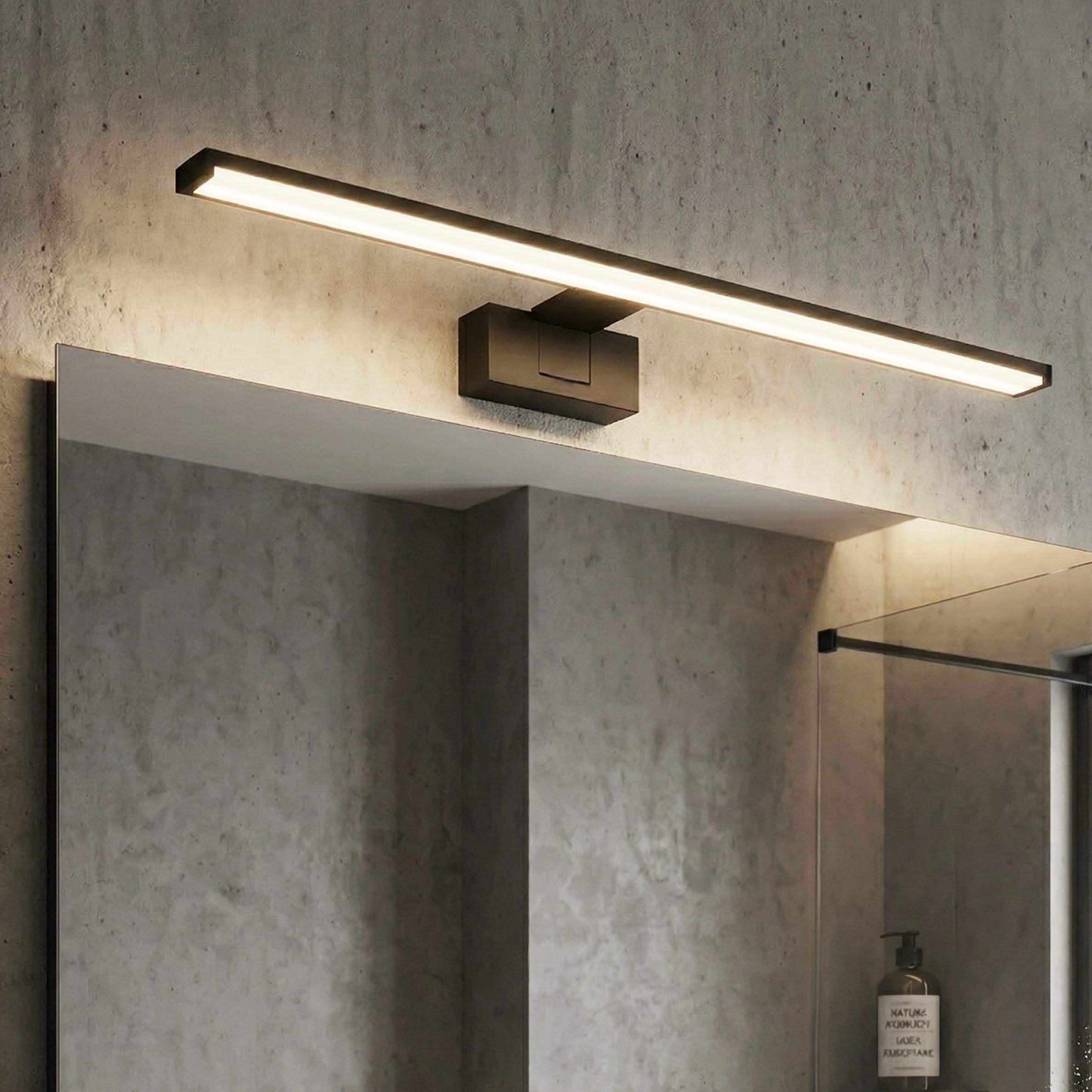 Lampa łazienkowa LL WALL LAMP 15W czarna kinkiet nad lustro 80cm IP44 LED