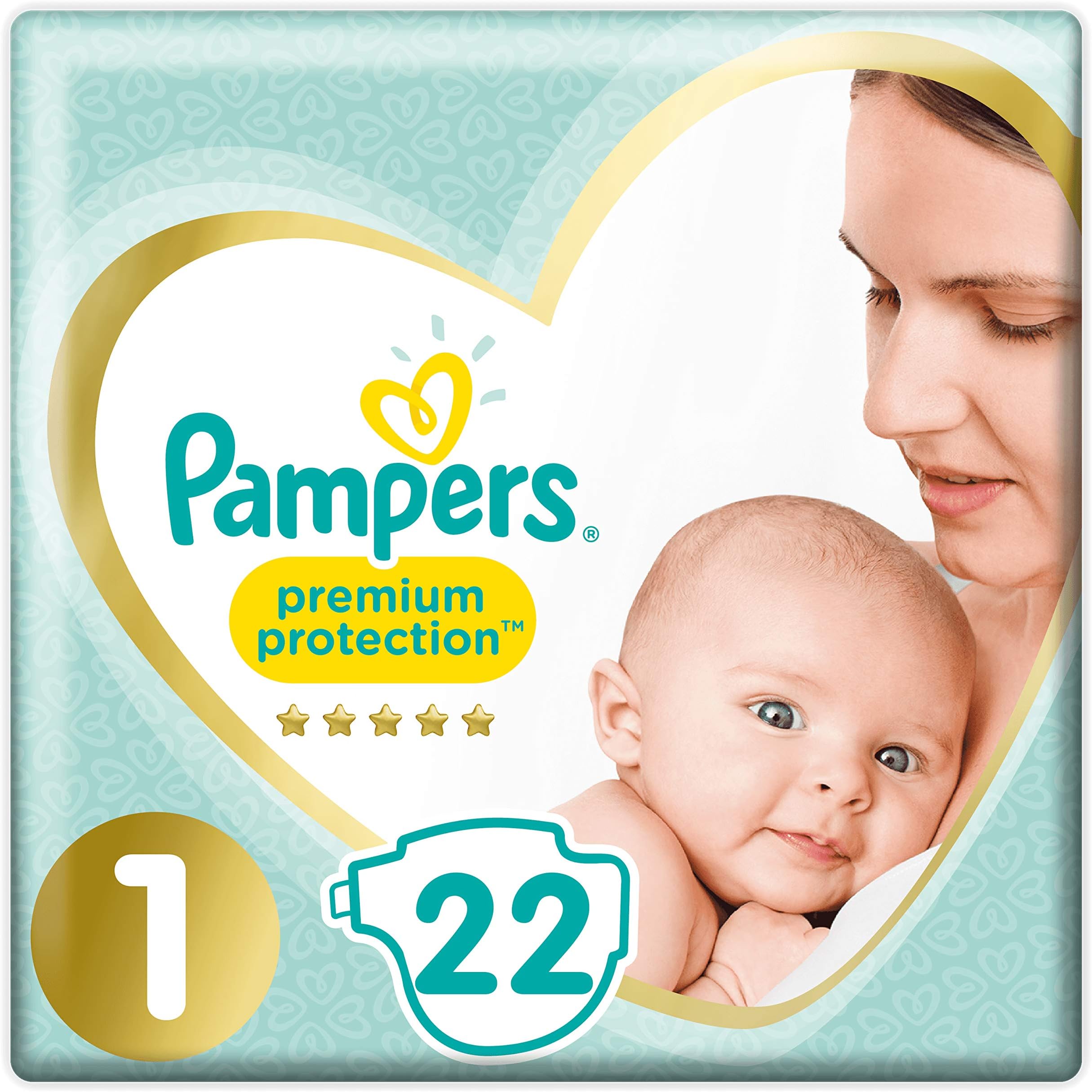 New Baby Couches Taille 1 2-5 Kg, 22 couches