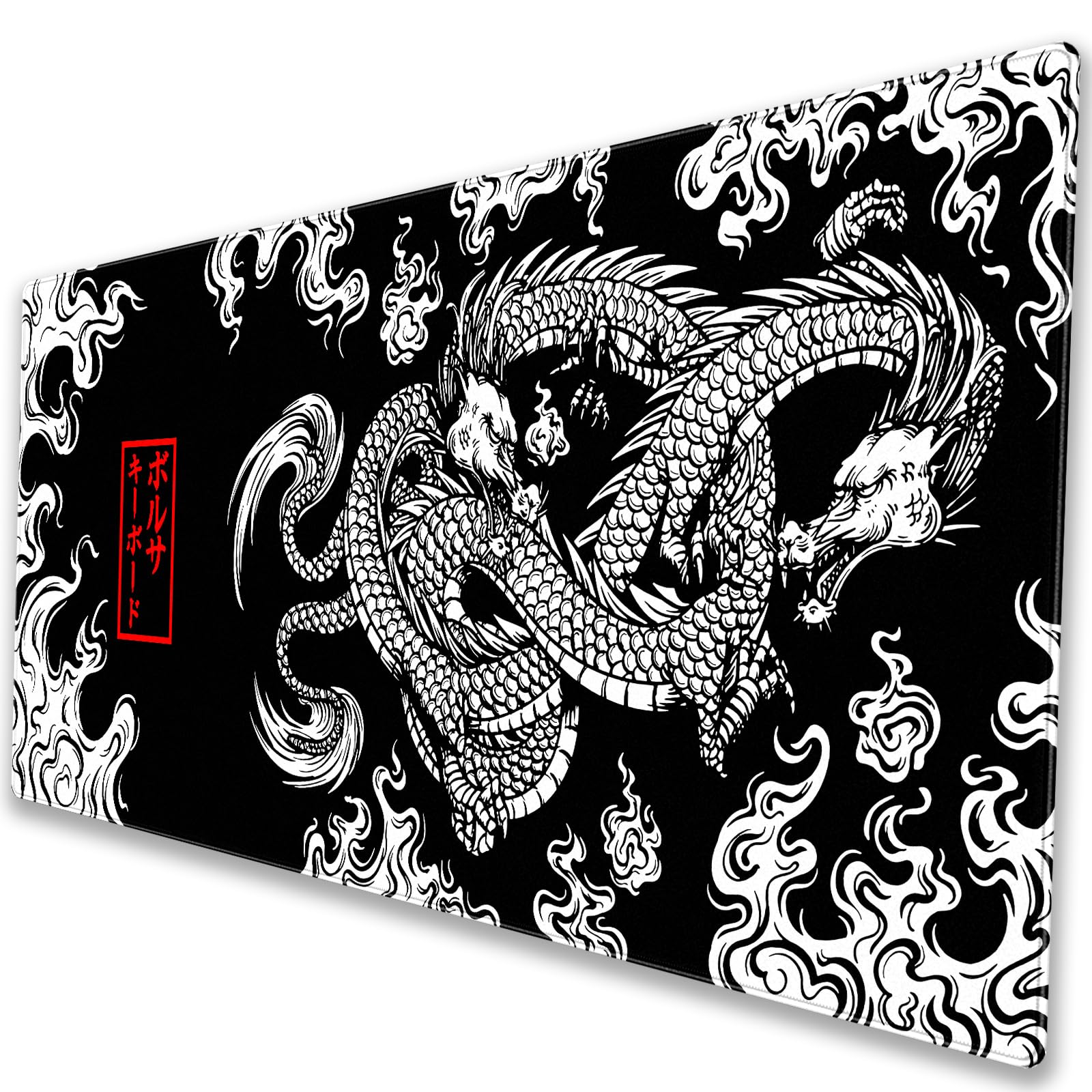 Amazon.com: Cindasun Japanese Dragon Desk Mat XL Extended Gaming