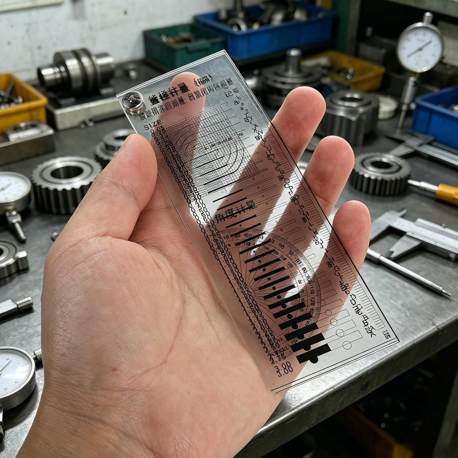 3Pcs Crack Width Gauge: Spot/Crack/Scratch/Angle Detection Inspection Gauge - Surface Defect Measuring Ruler Flaw Inspection Ruler for Construction