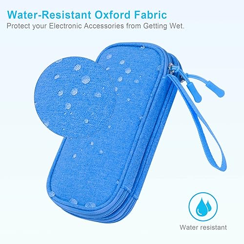 Miniatura 5 de Organizador electrónico, organizador de cables de viaje, bolsa de bolsa de transporte para accesorios electrónicos, funda de transporte portátil de