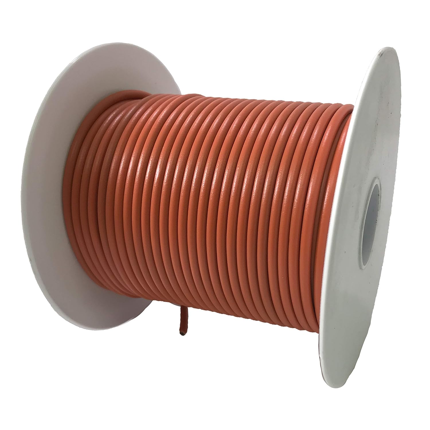 18 Gauge Orange Primary Wire - 100 FT Spool - USA Made Cable