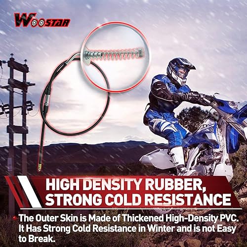 Miniatura 4 de WOOSTAR Cable de freno delantero de 39.76 pulgadas con ajuste de repuesto para 50cc 70cc 90cc 110cc 125cc ATV 4 Wheeler Quad Scooter