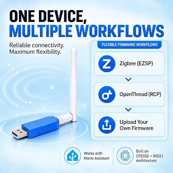 ZigBee 3.0 USB Dongle, Compatible with Connect ZBT-1