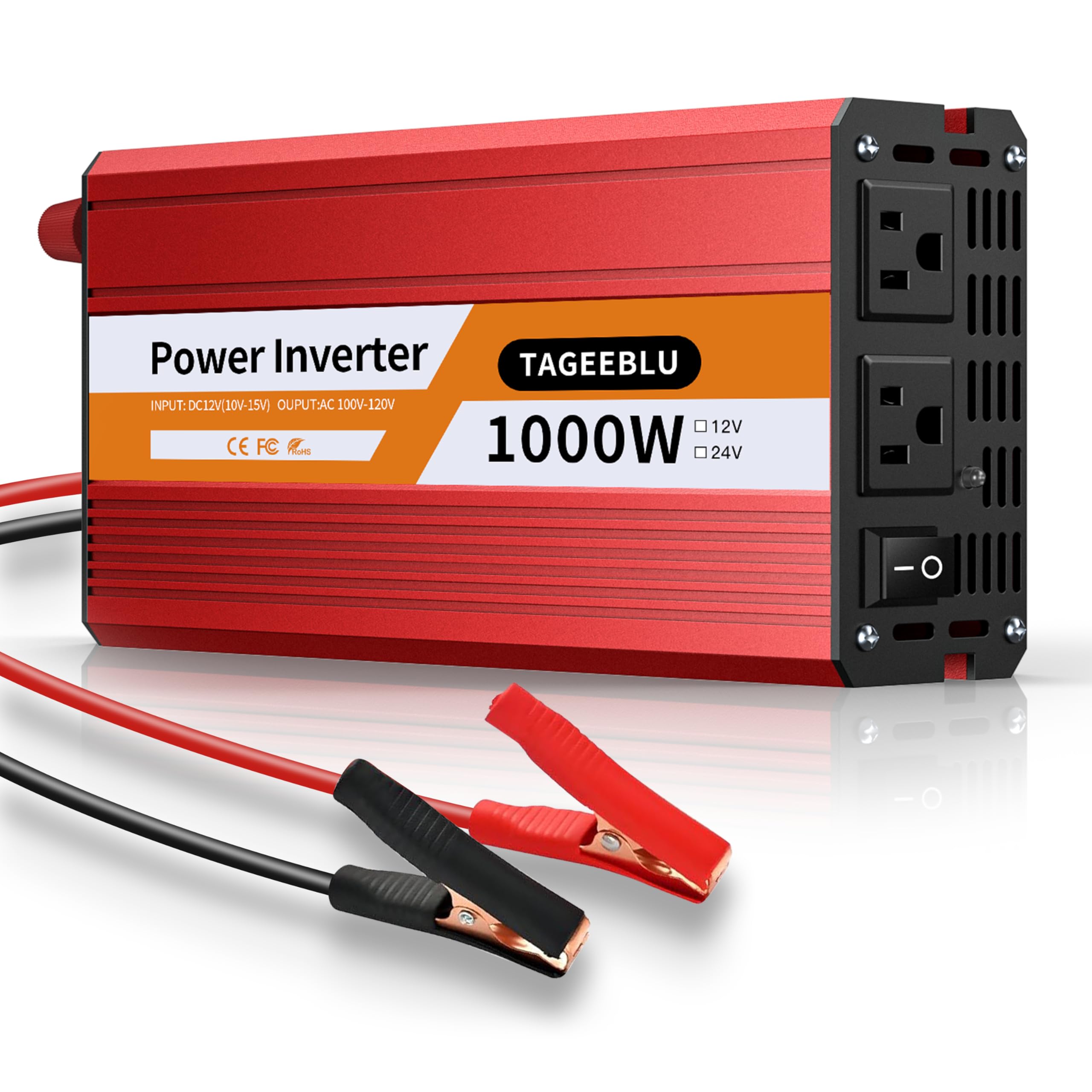 Amazon.co.jp: TAGEEBLU 1000W インバーター 12v 100v, DC12VをAC100V 