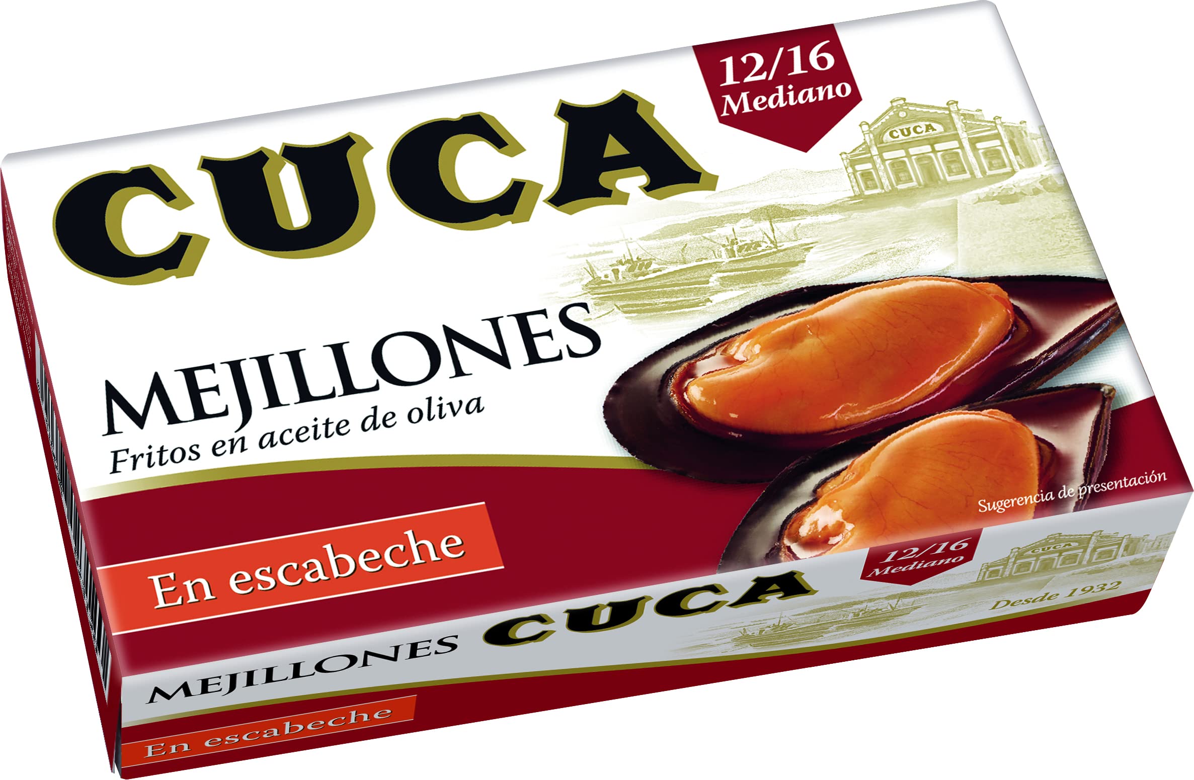 Cuca Mejillones en Escabeche 115g