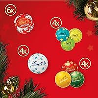 Vista 5 de Lindt - Calendario de Adviento con osito de chocolate y caramelo variado, 4.5 onzas