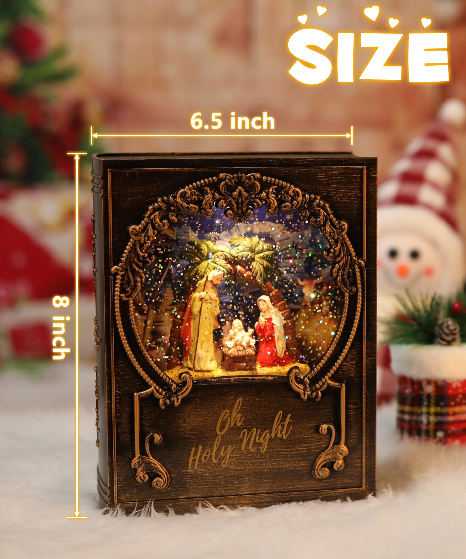 Amazon.co.jp: キリスト降誕シーン付きクリスマススノードーム