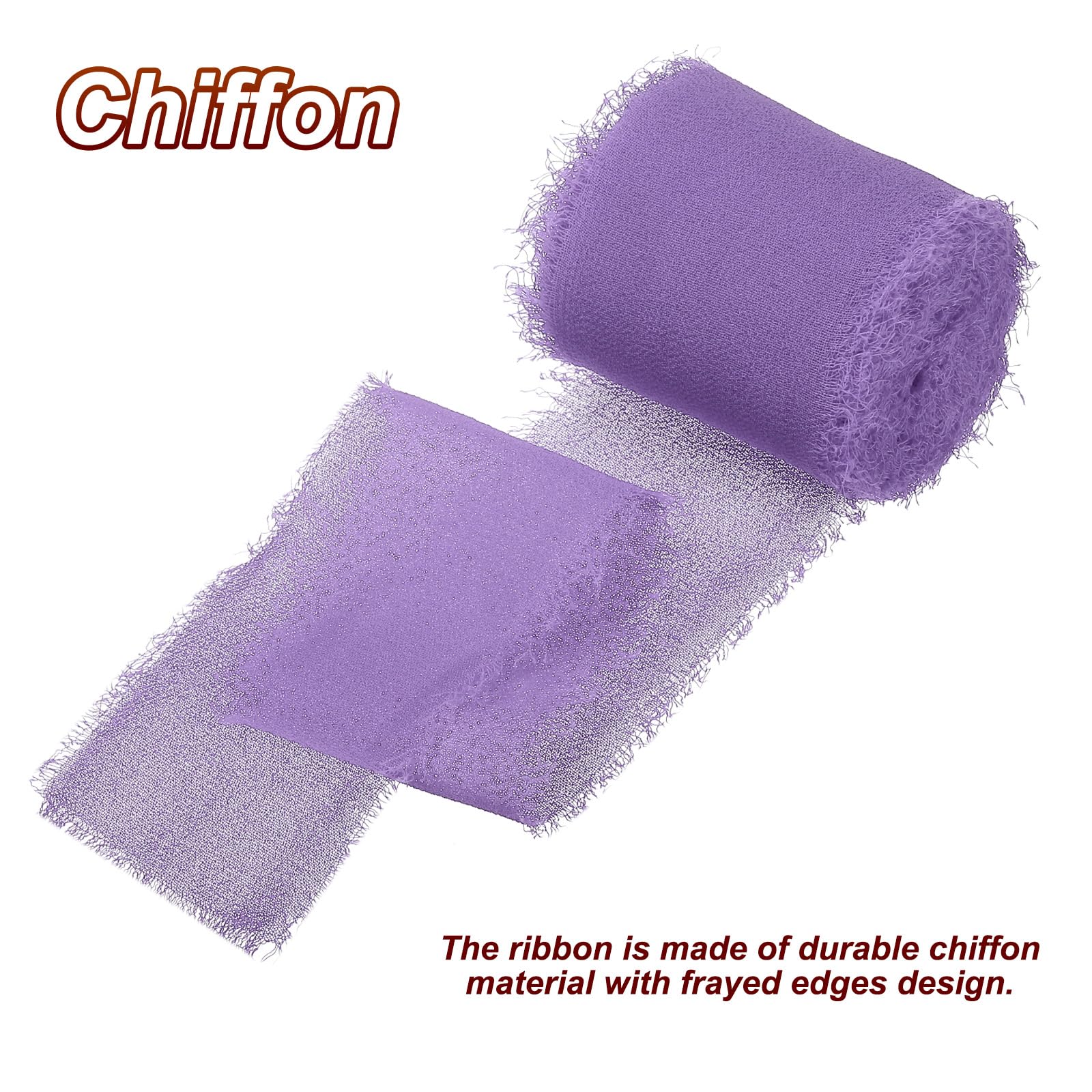 PATIKIL 1.5 in x 5 Yard Chiffon Ribbon - Image 3