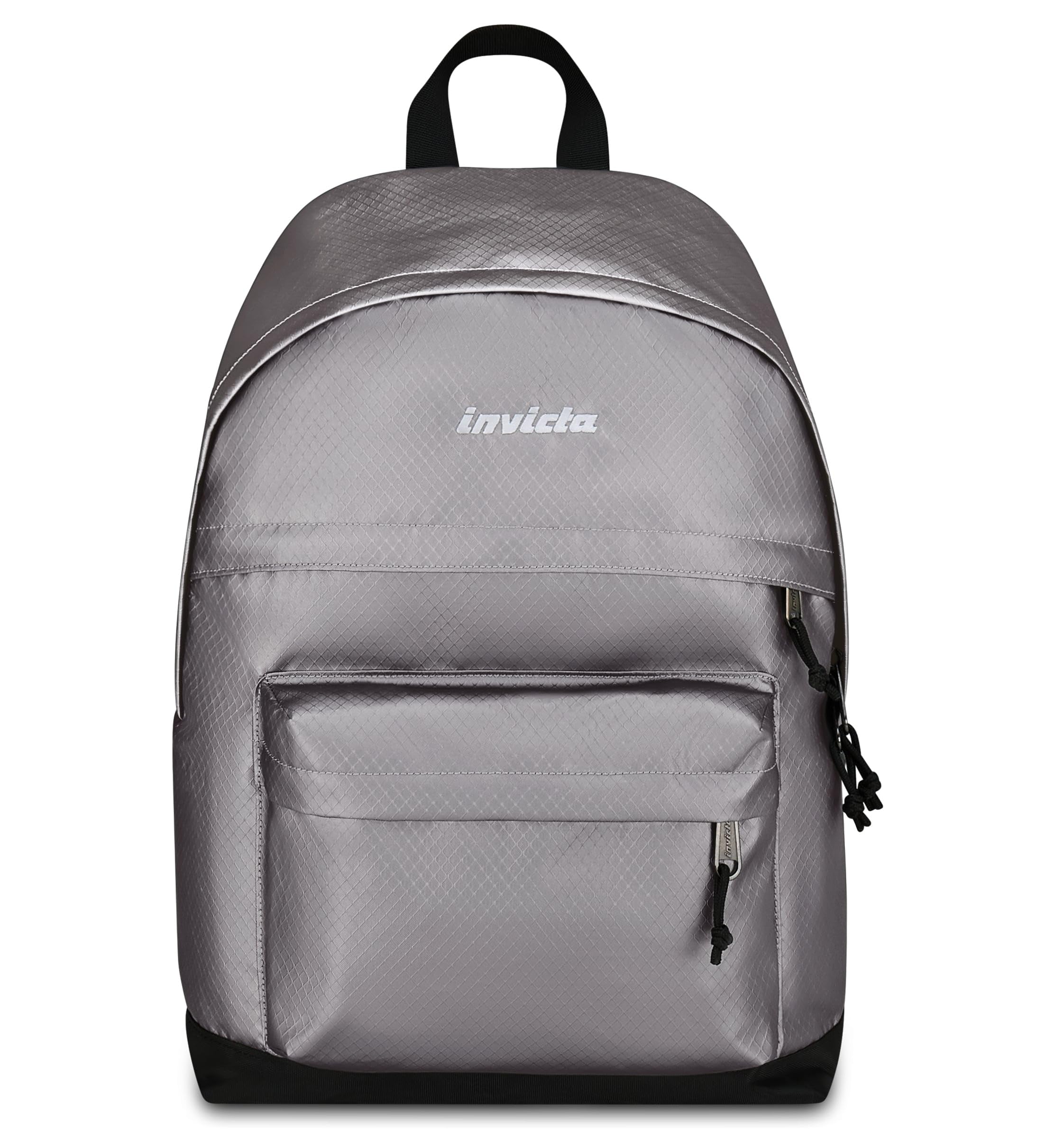 Sac à dos école Invicta léger compartiment ordi 13 pouces cartable gris 23L