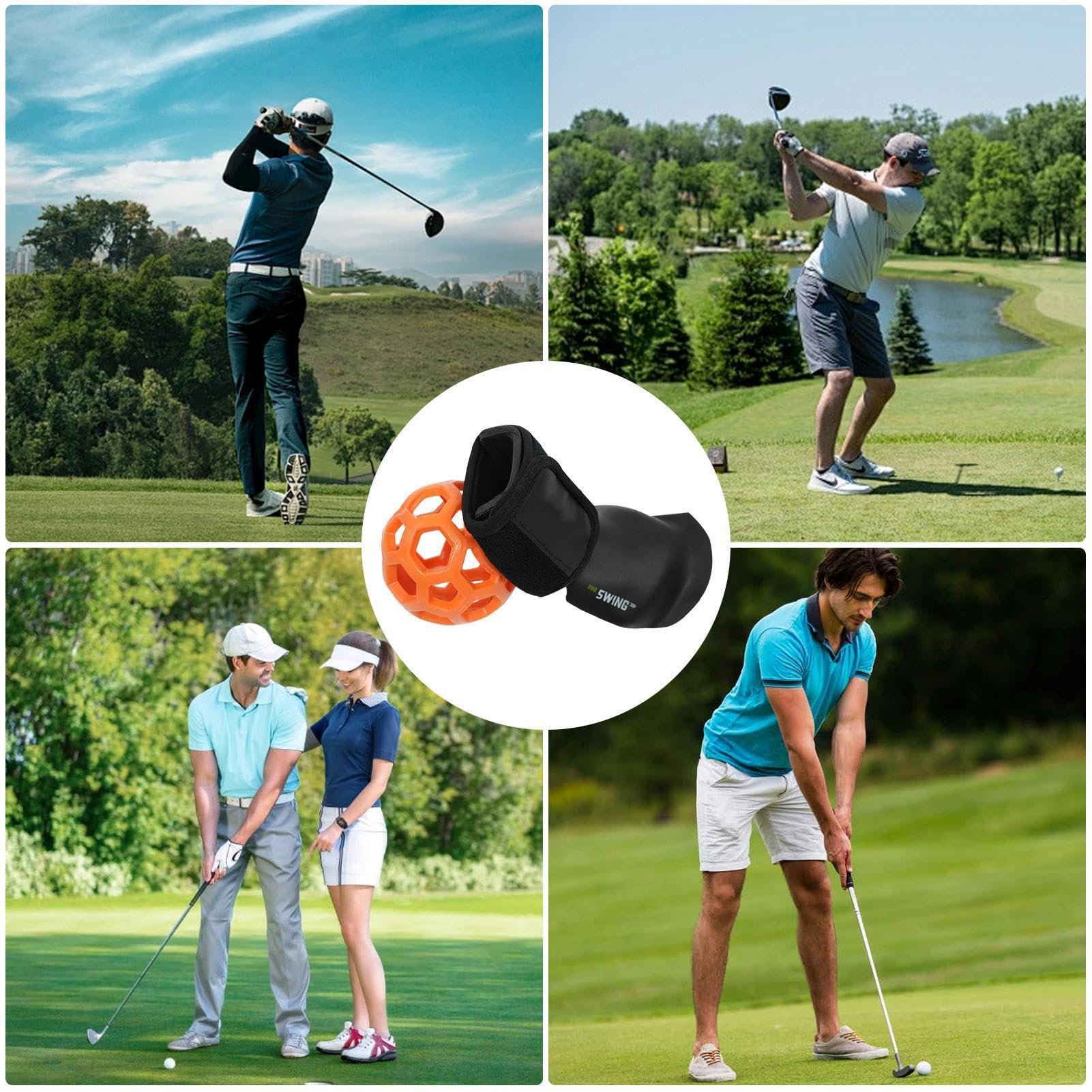 Muñequera de entrenamiento de golf, ayuda para entrenamiento de muñeca de golf, corrector de swing eficiente, ayuda de entrenamiento de swing, equipo suave para interiores y exteriores