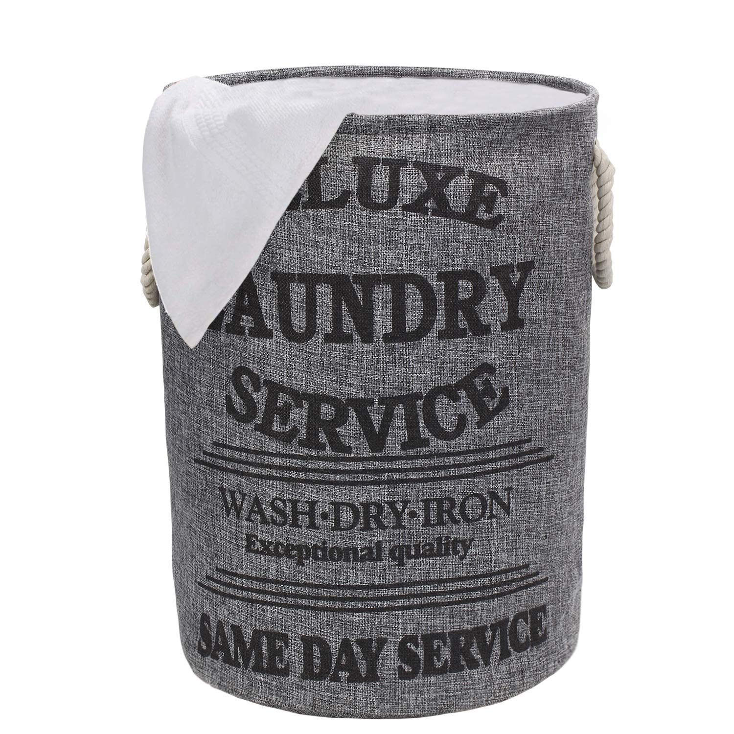 HomeStorie® Foldable Cloth Laundry Bag Hamper, Large 60-LTR
