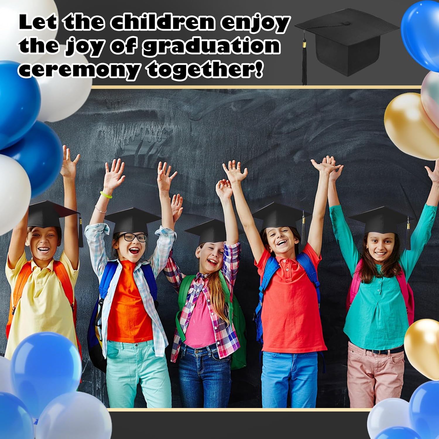 30 Pcs Child Size Preschool Grad Caps Bulk Kindergarten Graduation Cap Grad Hats