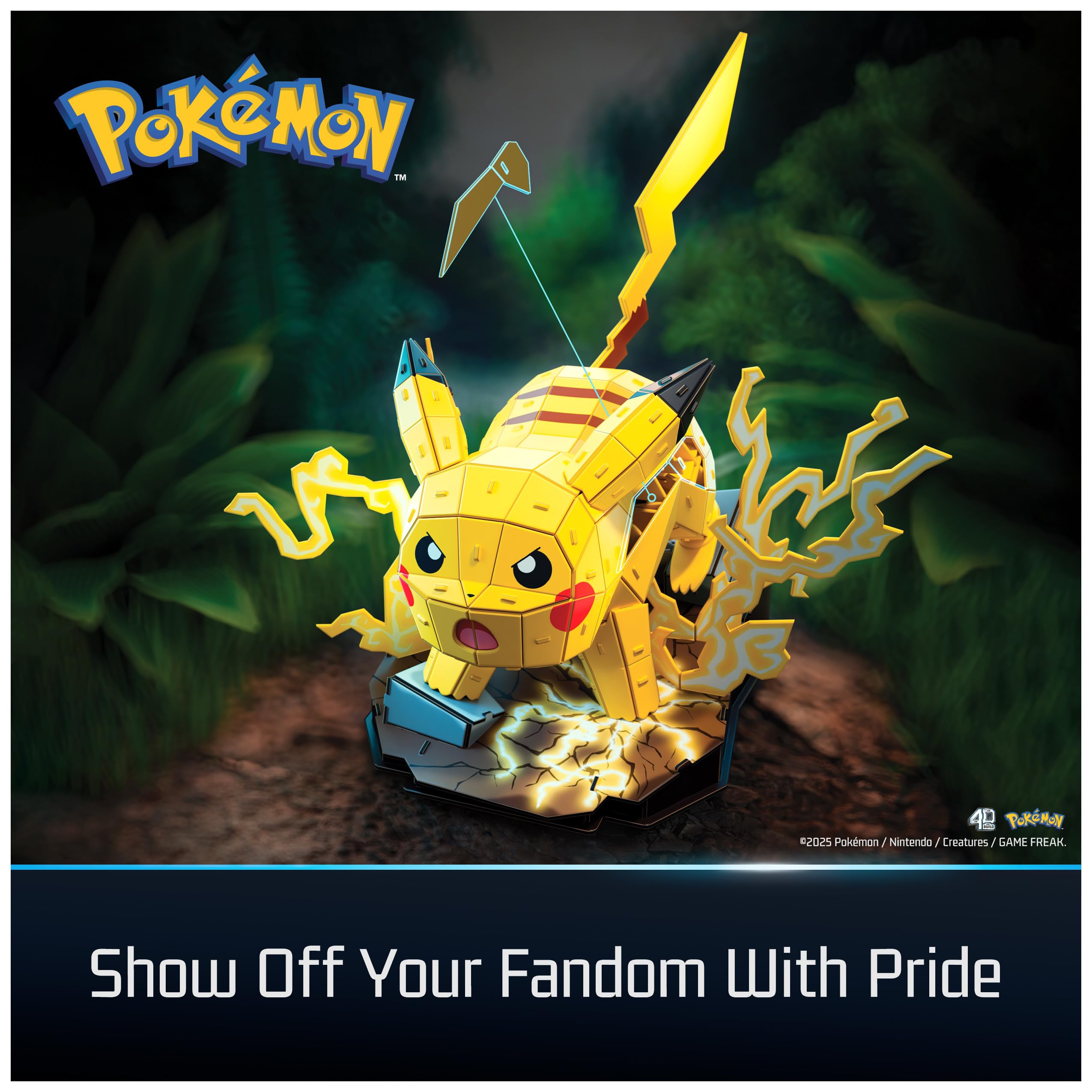 Puzz4d - Maqueta Pikachu de 201 Piezas - Puzzle 3D Pokemon Pikachu de 33 cm - Maquetas para Construir Adultos y Niños - Puzzles para Adultos y Niños - Juegos de Mesa