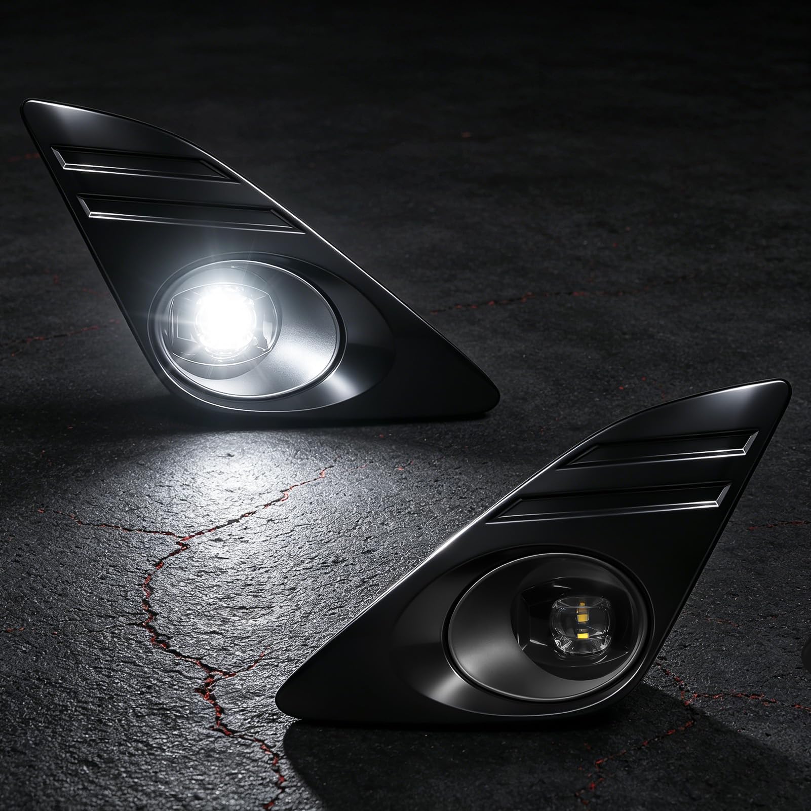 Photo 1 of Led Fog Lights Compatible with 2012 2013 2014 Toyota Camry, Front Bumper Led Fog Lights with Len & Frame, Upgrade and Modified Led Fog Lamps Assembly Replacement, 1 Pair