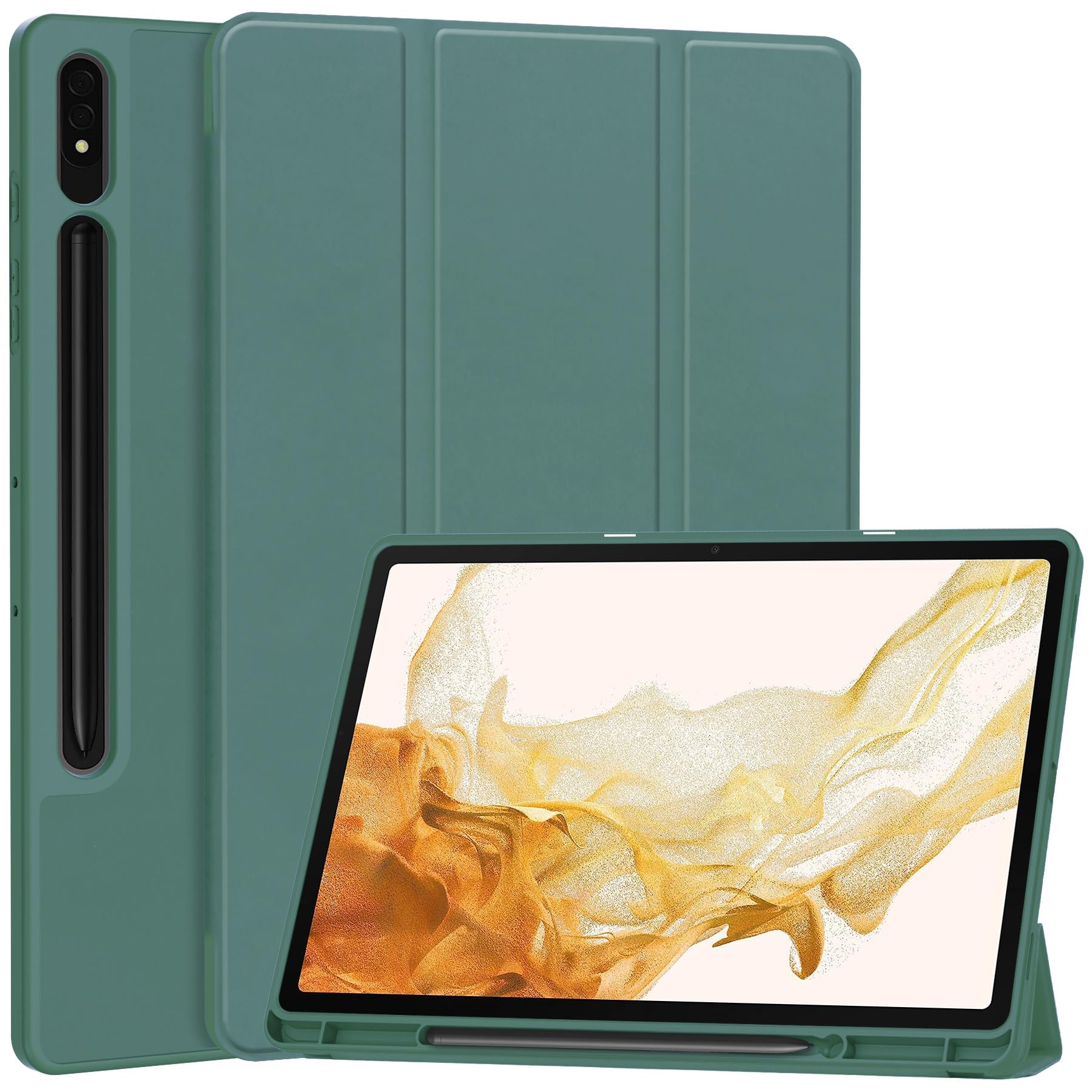 Amazon.co.jp: タブレットの保護 スリムケース スマートケース Samsung