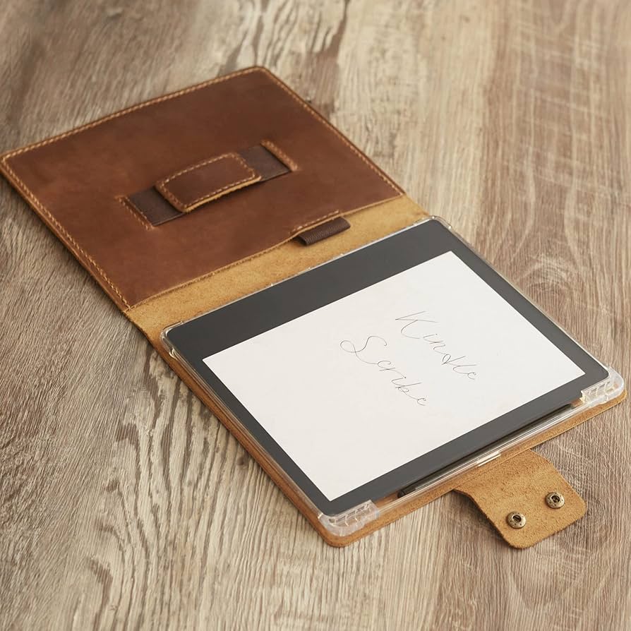 Amazon.com: Personalized Leather Case for Kindle Scribe 10.2