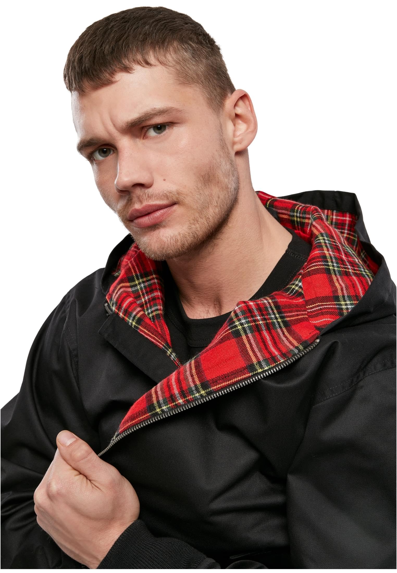 Brandit M?ska kurtka Lord Canterbury, czarna, 4XL, Czarny - Hooded, 4XL
