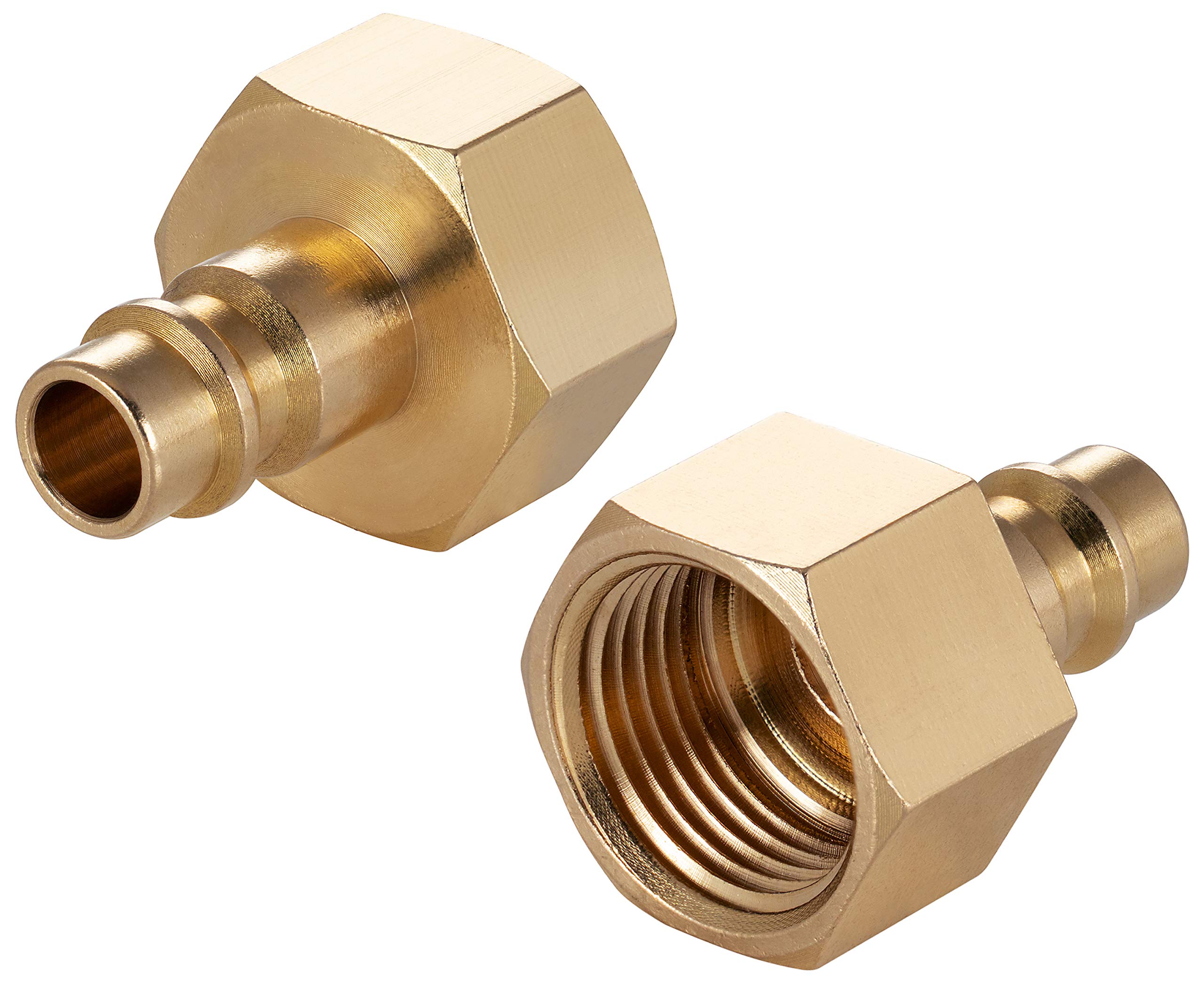 Poppstar Compressed Air Plug NW 7.2 with 1/2" Internal Thread for Compressed Air Fittings, Gold, Female Thread 1/2" / Plug - Image 3