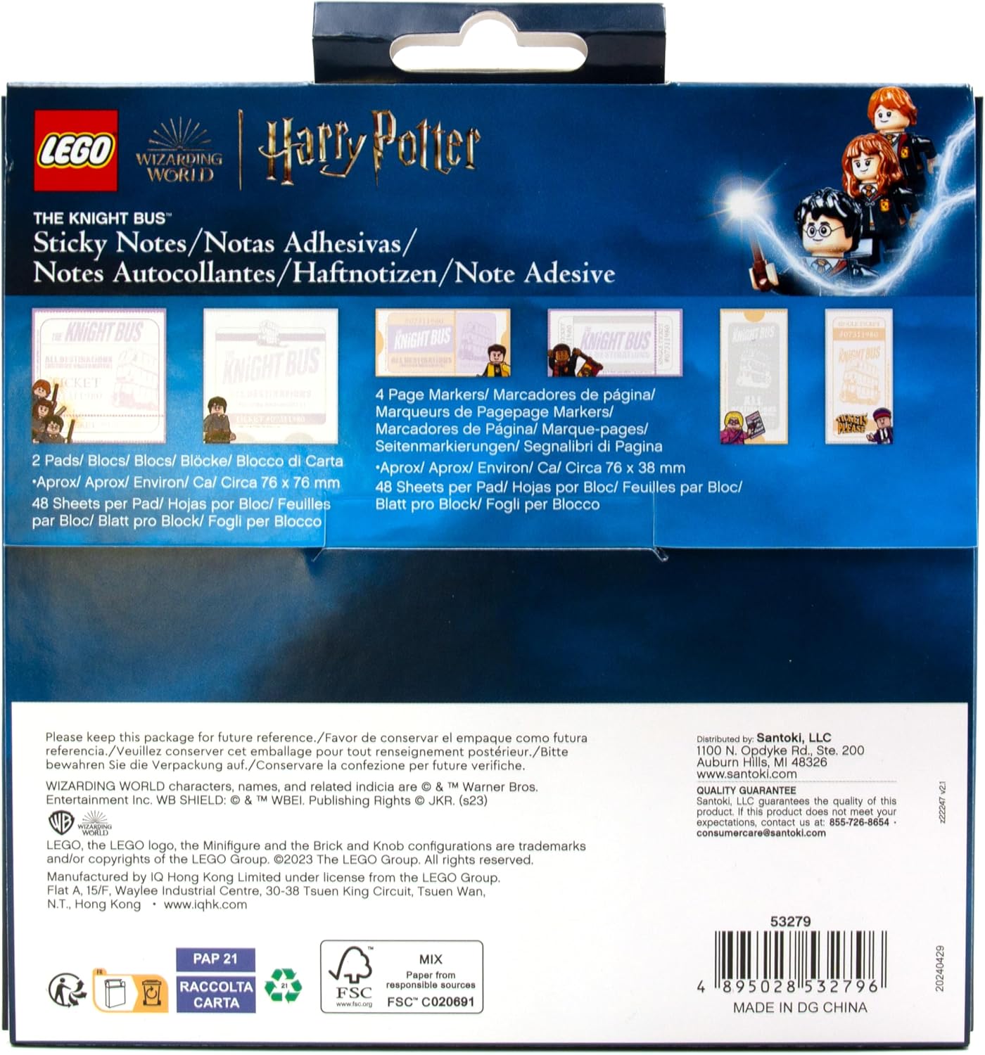 Lego Harry Potter Sticky Notes - The Knight Bus (53279) - Image 6