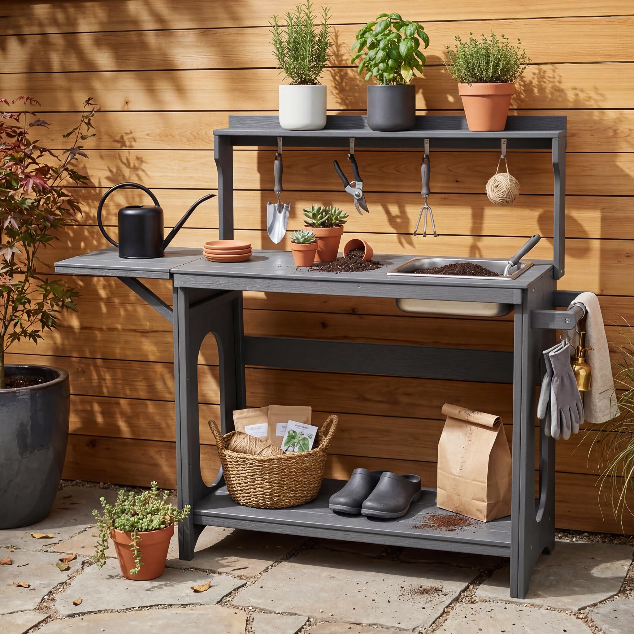 TinFrey Potting Bench