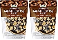 Vista 4 de DJ&A Chips de hongos Shiitake, ligeramente cocidos y sazonados, 10.28 onzas (10.58 onzas)