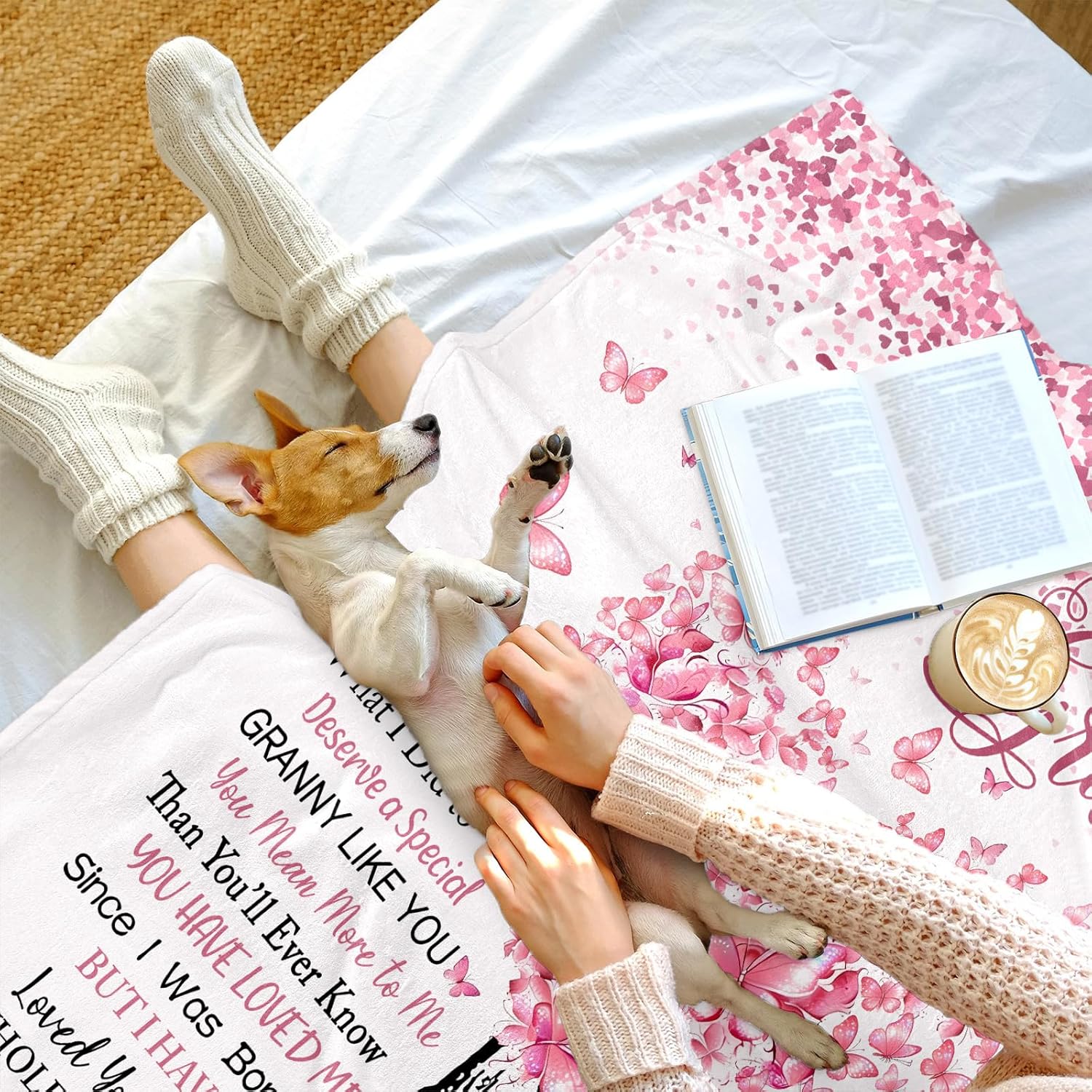 Granny Gifts from Grandchildren Grandkids, Granny Birthday Gifts Blanket 60''x50'', Grannys Gift Ideas for Mothers Day for Grannys, to My Grandma Throw Blanket, Grandma Present - Image 3