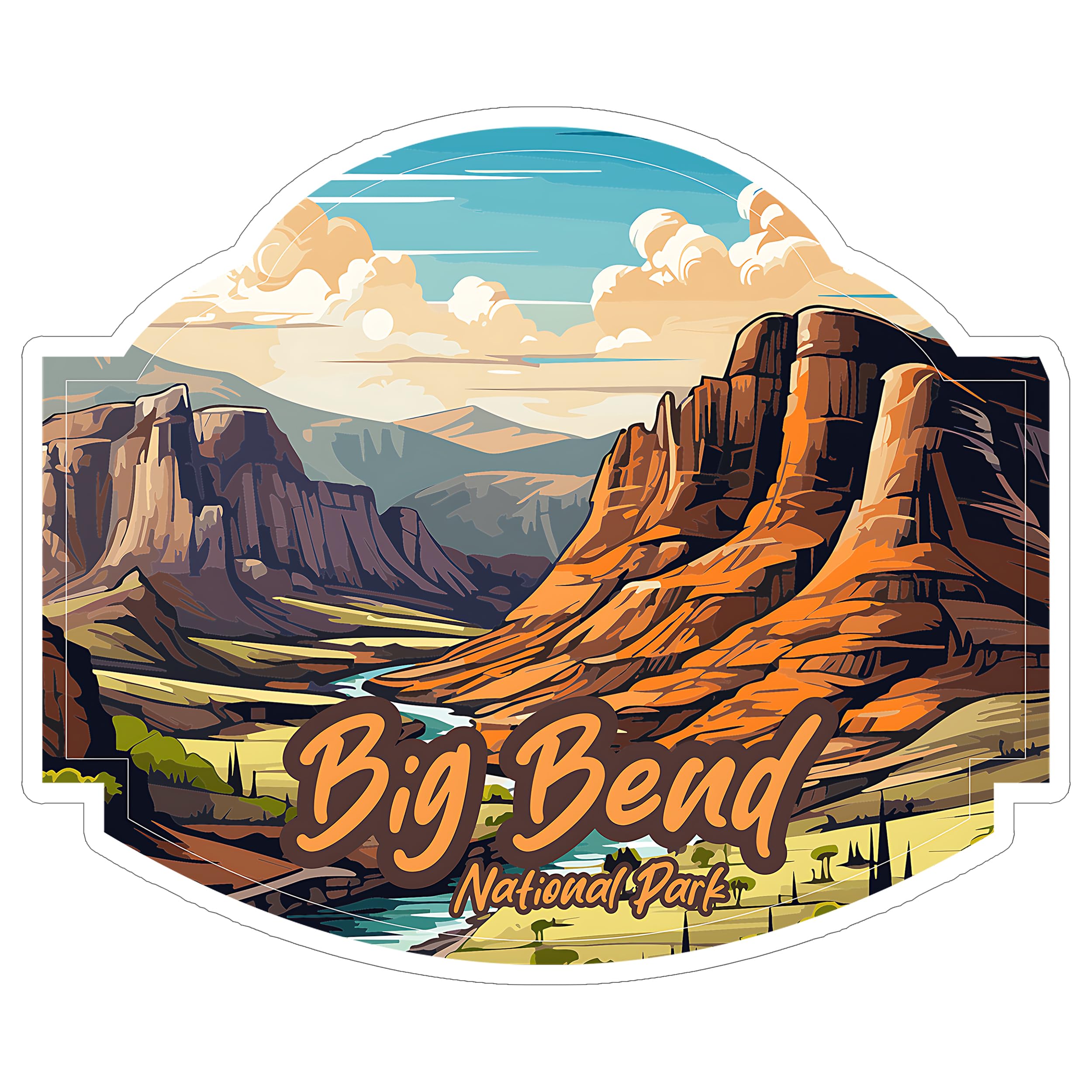 Crater Lake National Park Sticker - 4" Waterproof Vinyl Decal For Travel Souvenirs