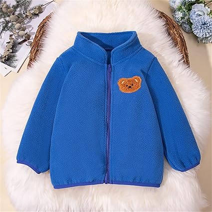 SoLu DAY8 Manteau Hiver Fille Chaude 1-6 Ans Velours Veste Polaire