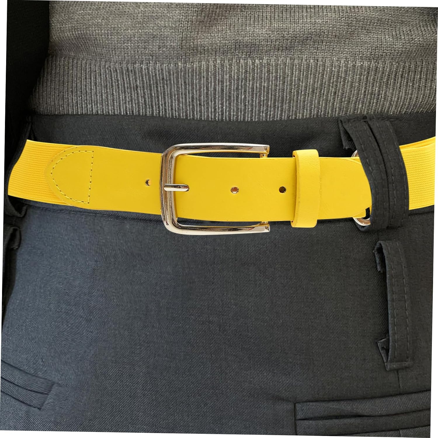 BESTonZON Adjustable Elastic Baseball Belt for Women and Sturdy Imitation Softball Girdle with Sliding Regulator for Comfortable Fit During Sports Activities