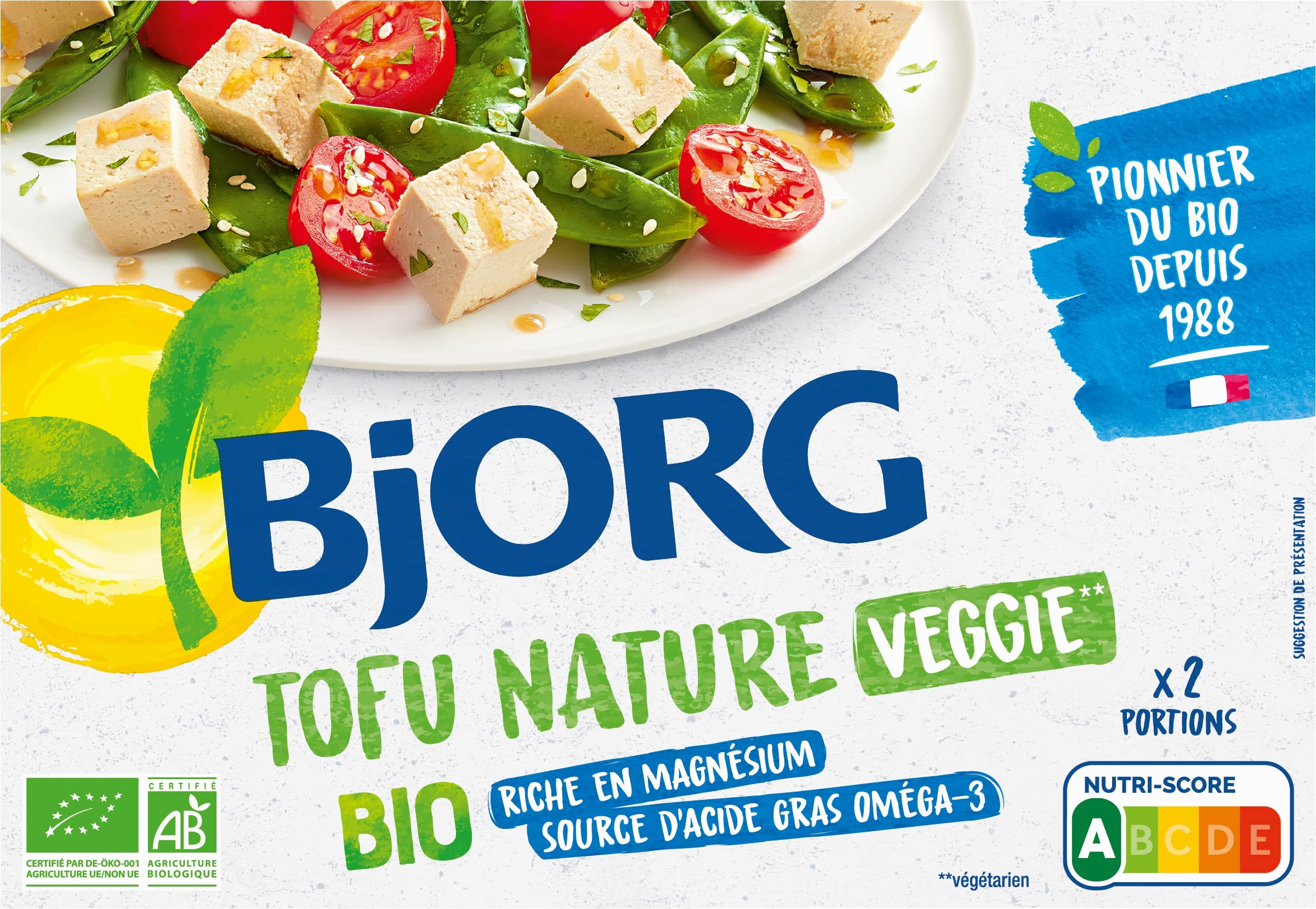 Bjorg Tofu Nature Bio 2 x 200 g
