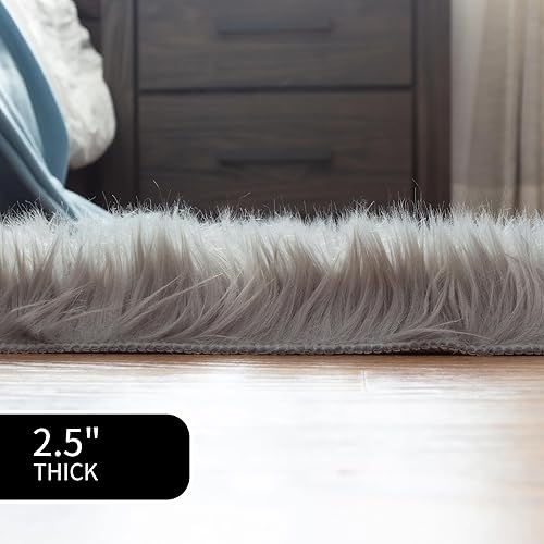Miniatura 7 de Super Area Rugs - Alfombra de piel de oveja suave y esponjosa