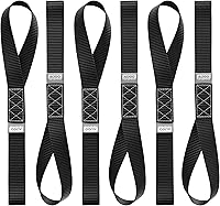 Vista 15 de AUGO Correas de amarre suaves – capacidad de carga de 1,500 libras y resistencia a la rotura de 4,500 libras – paquete de 6 – bucles para asegurar