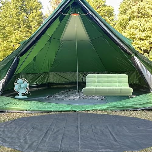 Miniatura 8 de DANCHEL OUTDOOR B1 Yurta portátil con huella, impermeable, 4-6 Persom Family Campana de Campana de Campamento 300D Oxford Nylon UPF50+ Protección