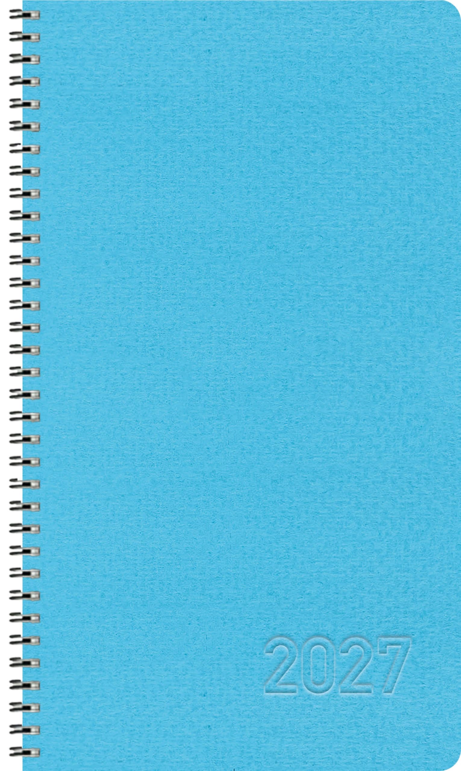 Korsch Verlag Taschenkalender Wochentimer Small Blau 2027: Terminplaner mit Wochenkalendarium