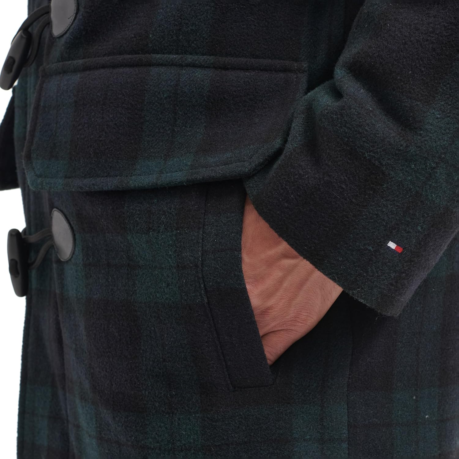 Tommy Hilfiger Men's Tommy Hilfiger Men's Wool Blend Mid-length Toggle Coat