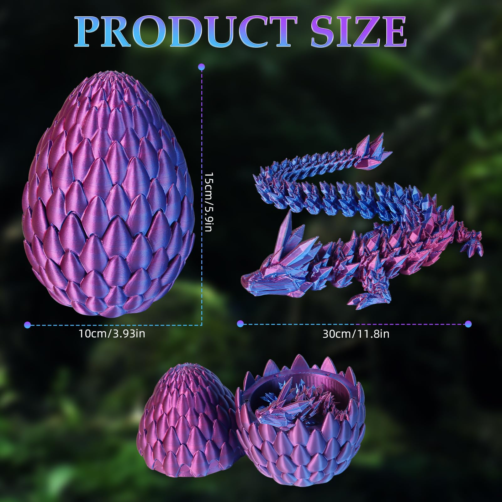 Huevo De Dragón Impreso En 3D Con Figura Articulada Flexible, Sorpresa De Dragón Para Decoración De Escritorio Y Regalo Original Para Niños Y Adultos