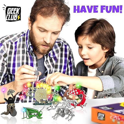 Miniatura 4 de Geek Club Robot Kit de construcción para niños y adultos – Lindo kit de robótica STEM – Kits educativos robóticos – Placa de circuito para niños –