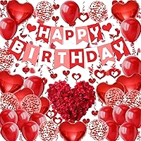 Vista 11 de Fecedy Banderín de Feliz Cumpleaños Negro Naranja Bandera de Triángulo de Papel Bunting Círculo Confeti Puntos Guirnalda Colgante y Bola de Panal