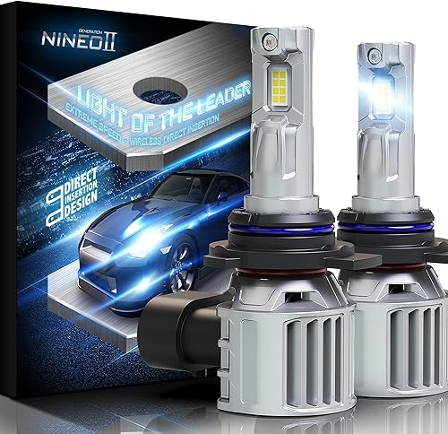 Miniatura 7 de NINEO Bombillas LED 9005 H11, 44000LM H8H9 y HB3 400% superbrillantes 6500K blanco frío Plug & Play para luz de coche Hb3 H11 reemplazo halógeno con