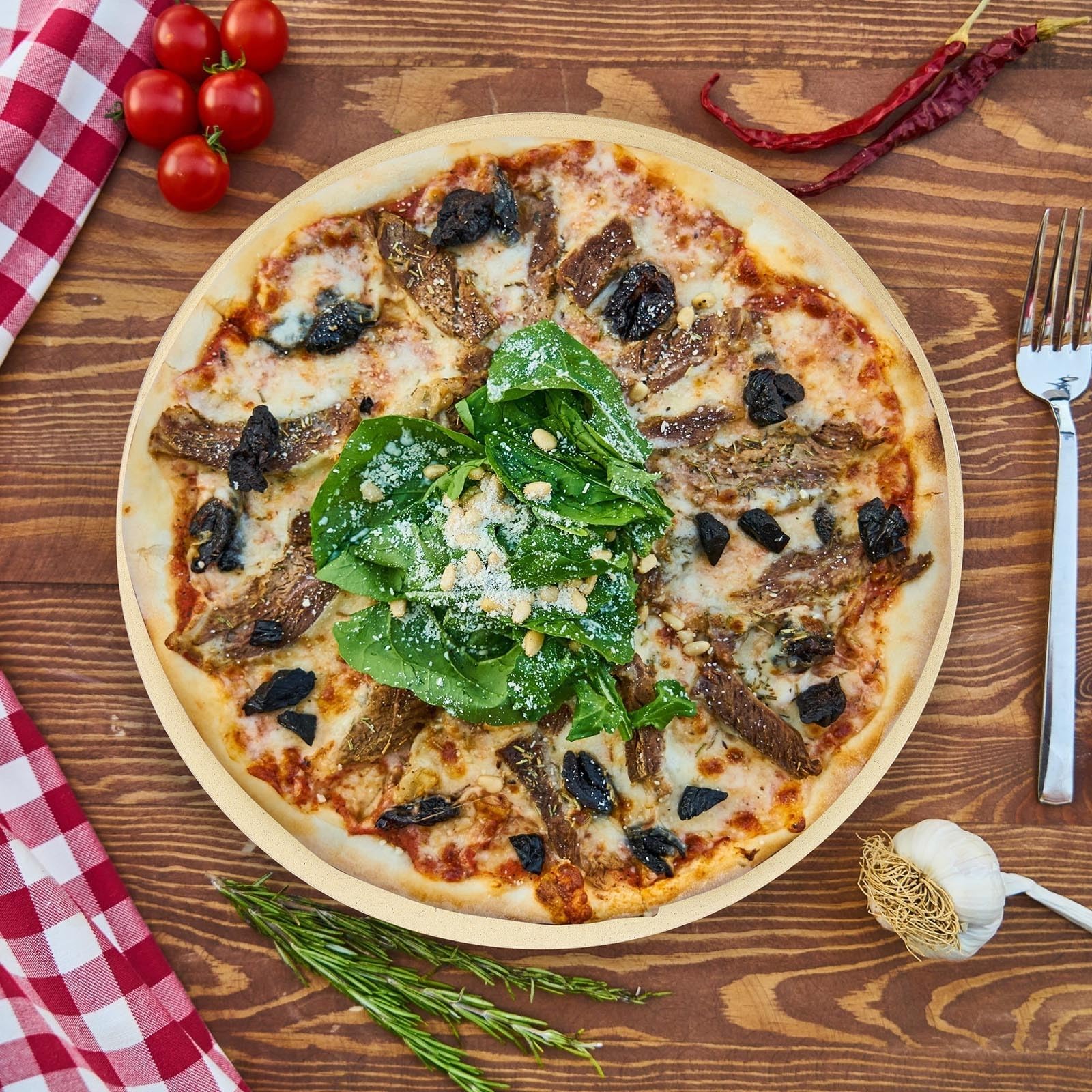 Piedra Pizza para Calor Resistente al Cordierita de Horno | Superficie Lisa, Acabado Pulido sin Arañar, Uso Doméstico y Profesional